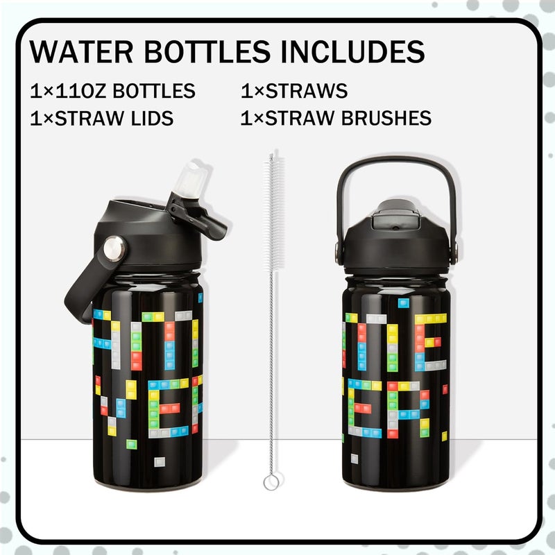 Oruiji Bento Box for Kids with Lunch Bag Boys Lunch Boxes for School with Ice Pack,Stainless Steel Water Bottle Set Utensils Set Food Container for School Boys Kids - Image 5