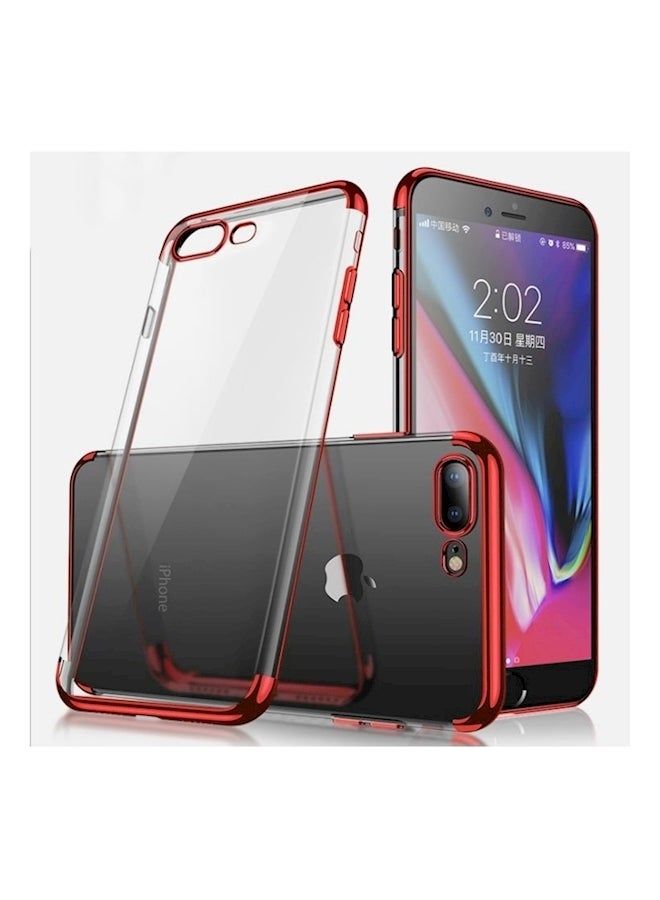 IAF Protective Case Cover For Apple Iphone 7/8 Clear/Red
