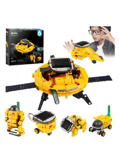 SYOSI Solar Robot Toy 6-in-1, STEM Educational Science Kits for Kids Age 8 9 10, Building Space Robotics Kit, Science&Play Mechanics, Birthday Gifts for 11 12 13 14 Year Old Boys Present Toys  - Image 1