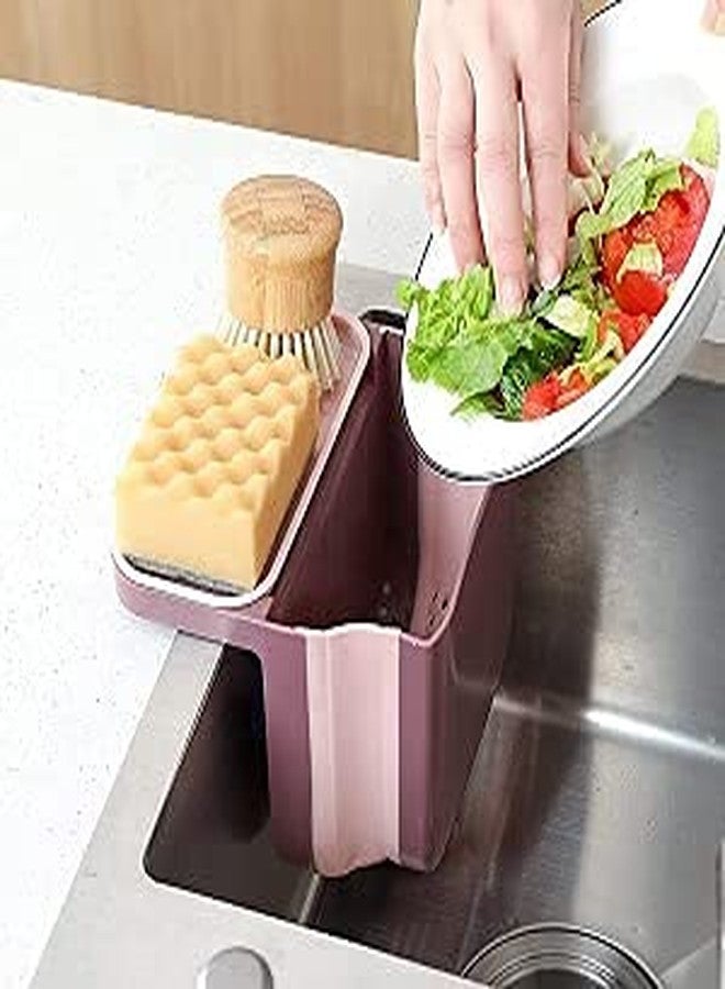 Credly Multipurpose Kitchen Sink Rack Drain Basket Holder Expandable Storage Basket Rack Holder - Image 5