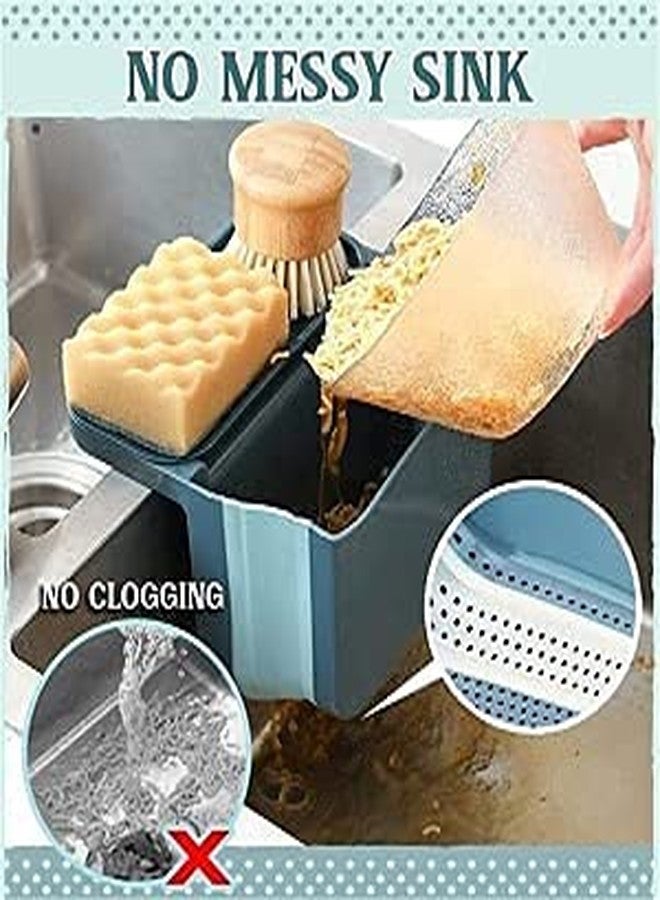 Credly Multipurpose Kitchen Sink Rack Drain Basket Holder Expandable Storage Basket Rack Holder - Image 3