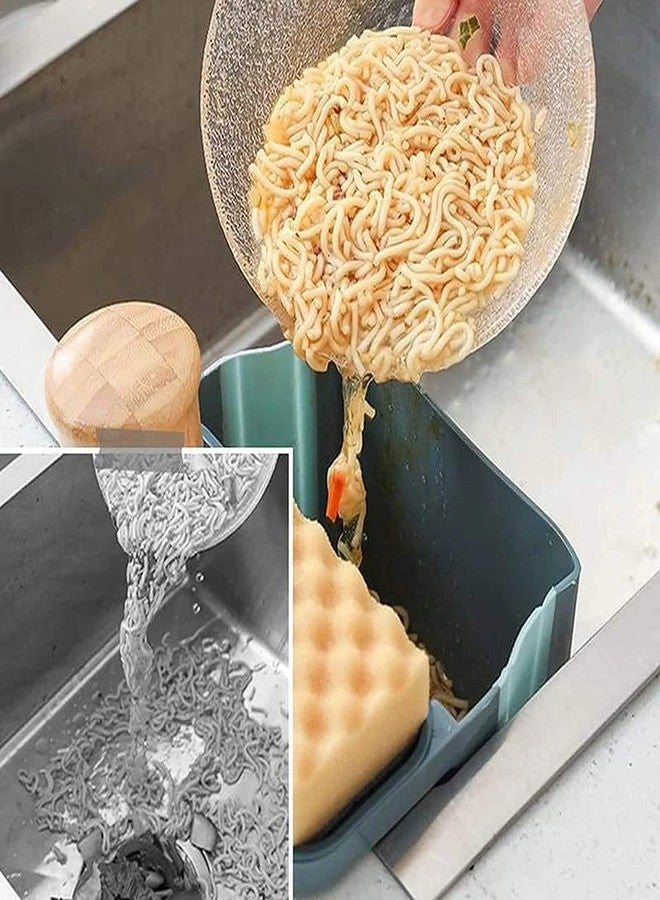 Credly Multipurpose Kitchen Sink Rack Drain Basket Holder Expandable Storage Basket Rack Holder - Image 2