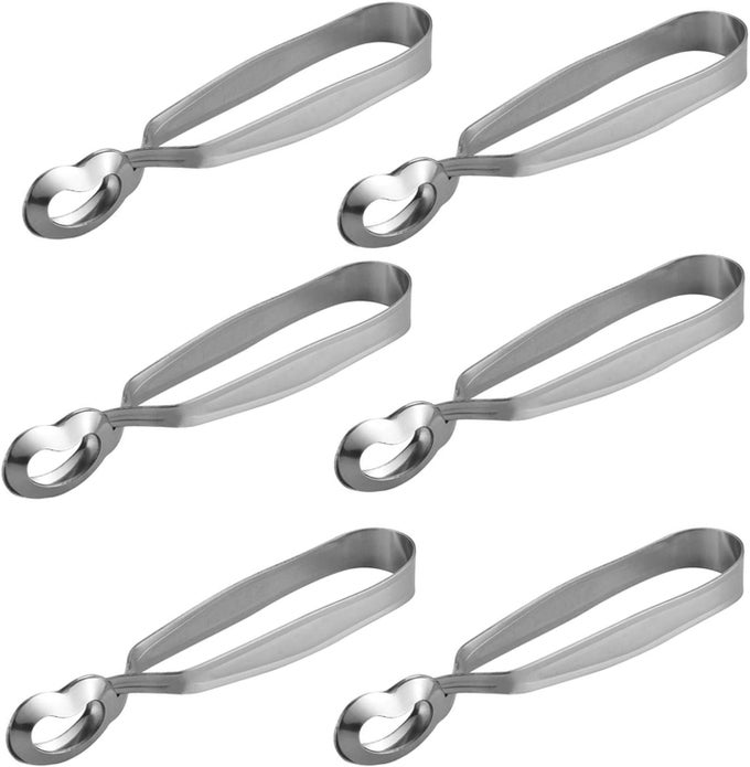 6 PCS STAINLESS STEEL ESCARGOT SNAIL TONGS KITCHEN COOKING TOOL FOR KITCHEN COOKING AND RESTAURANT SERVING