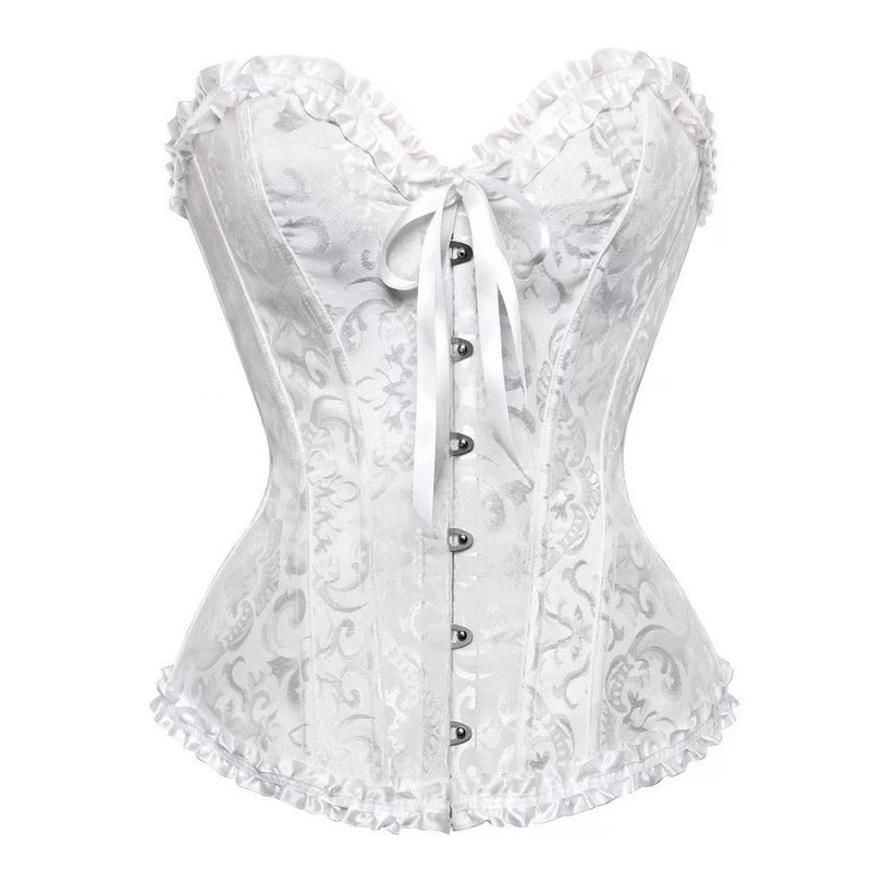 Plus Size Palace Strap Big Chest Gathering Vest Shaper Women'S Wedding Dress Vintage Tunic Skinny Underwear Strapless - Image 1
