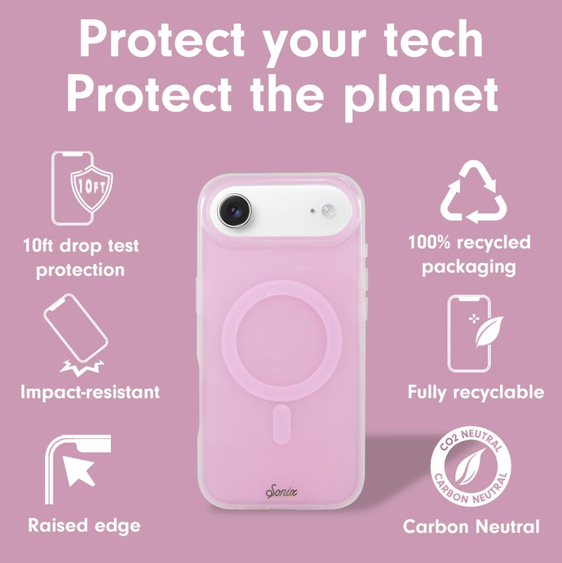 Sonix Case for iPhone 17 Air | Compatible with MagSafe | 10ft Drop Tested | Jelly Pink - Image 5