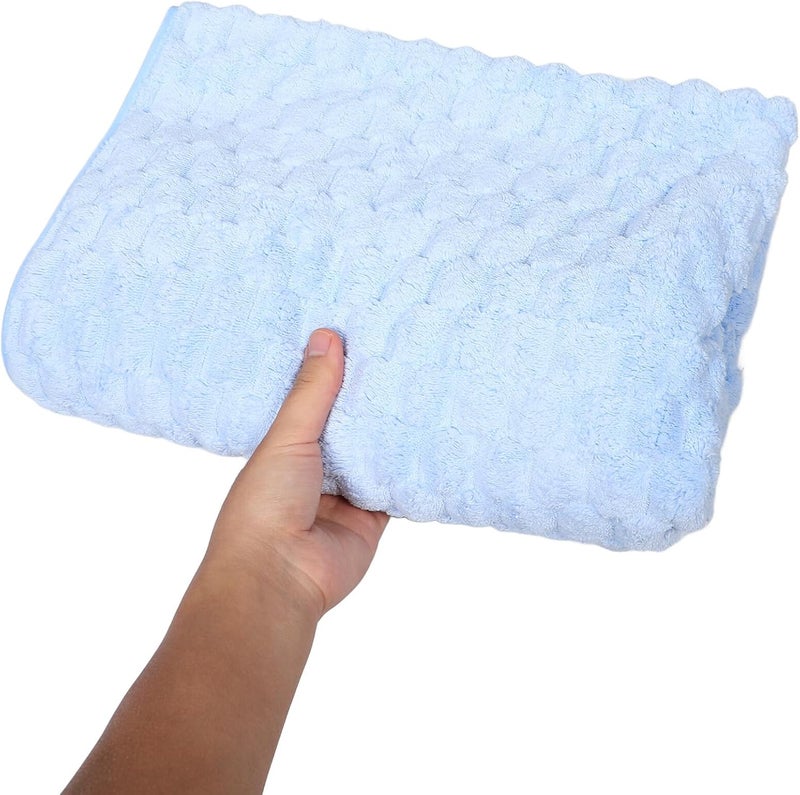 Oversized Bath Towel Plush Coral Fleece Bath Sheet 70x140cm Soft Absorbent Quick-Dry Shower Towel Wrap for Home Spa Beach Gym - Image 3