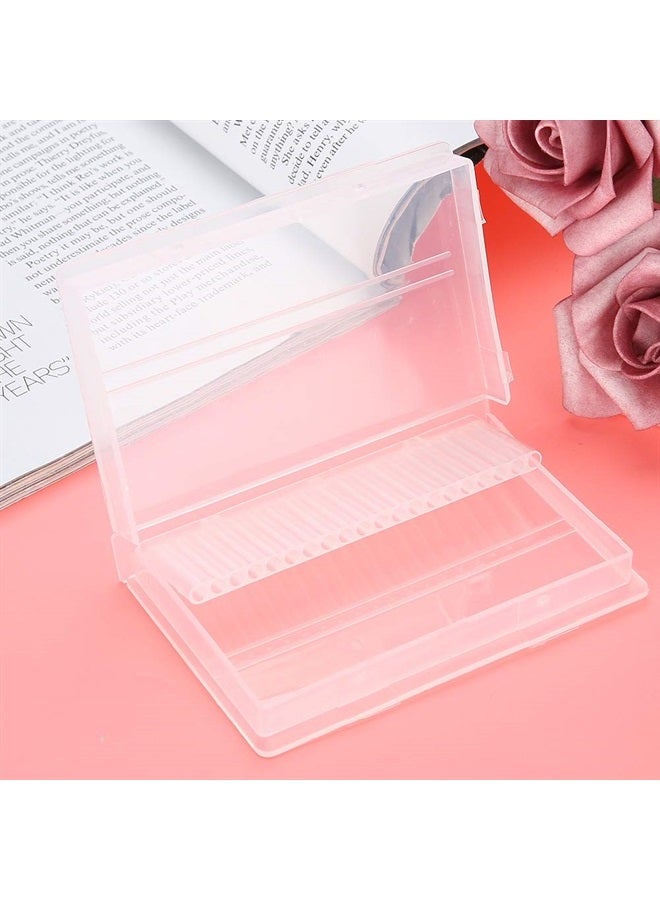 ZJchao Nail Drill Bit Case, 20 Slots Nail Drill Bit Case Holder Manicure Tool Organizer Displayer Stand Nail File Bit Case Holder - Image 2