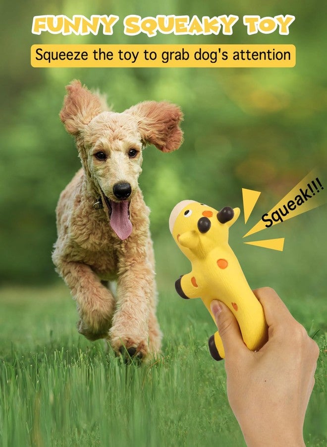 SCHITEC Squeaky Rope Dog Toys, Latex Rubber Squeak Animal Tug of War Toy, [2 Pack] Interactive Play Puppy Chew Toy for Small Medium Dogs - Image 2