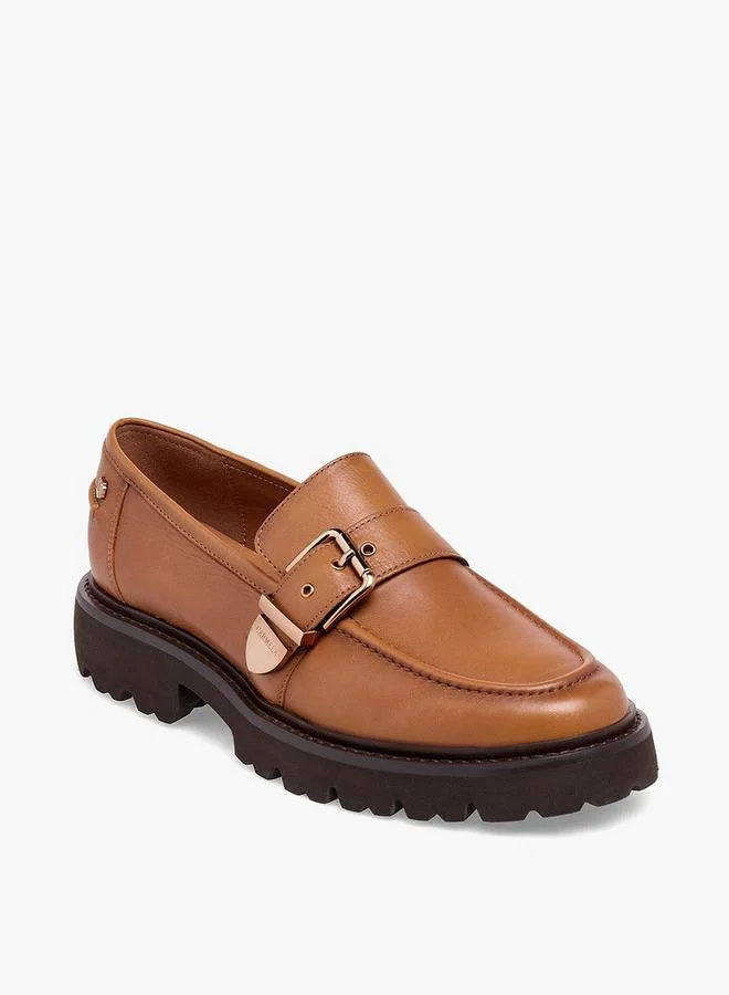 Carmela Women Buckle Detail Leather Loafer