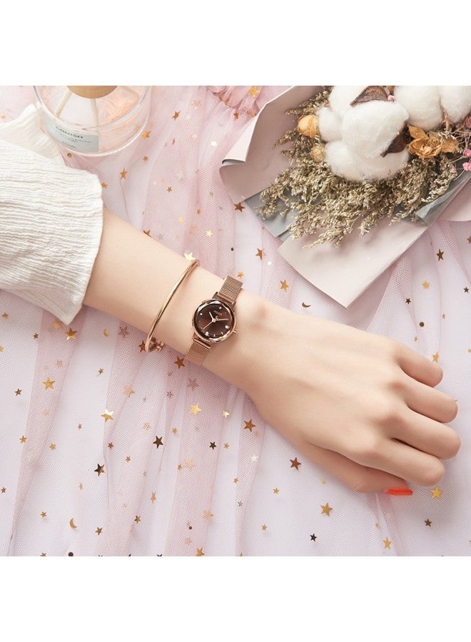 Julius Women's Watch, Gift For Women's Day, Present For Wife Or Girlfriend, Fashionable, Compact, Trendy, Student Quartz Waterproof Ladies Watch - Image 4