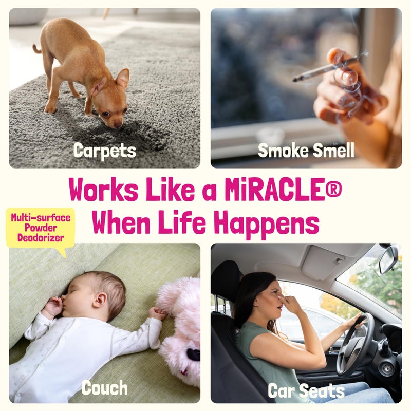 Sunny & Honey Carpet Freshener Powder - 20 oz, Summer Lemonade Scent - Dry Carpet Cleaner with No Residue - Pet & Kid Safe Upholstery Cleaner - Natural Rug Powder Formula - Image 3