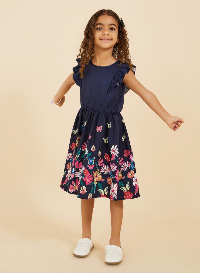 Styli Floral Flared Dress - Image 1