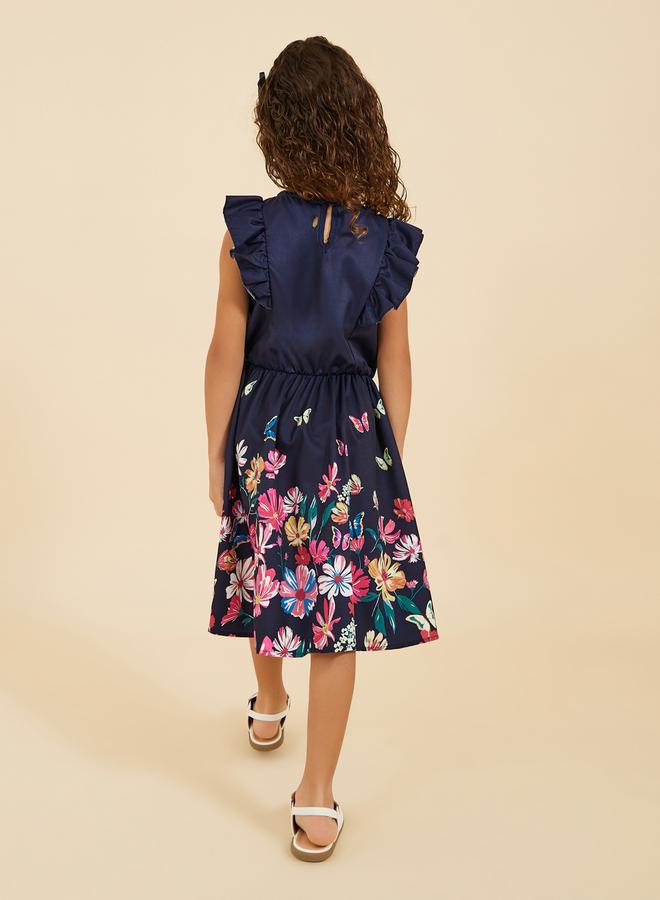 Styli Floral Flared Dress - Image 4