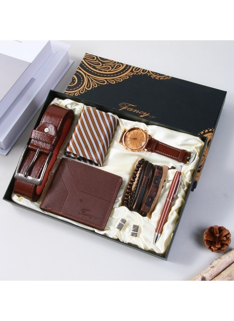 Bukela Men's Watch Gift Set, Business Gift Box, Fashion Leather Strap, Father's Day Gift For Dad, Valentine's Day Gift For Husband/Boyfriend, Graduation, Birthday, Friends, Teacher, Student Gift  - Image 2