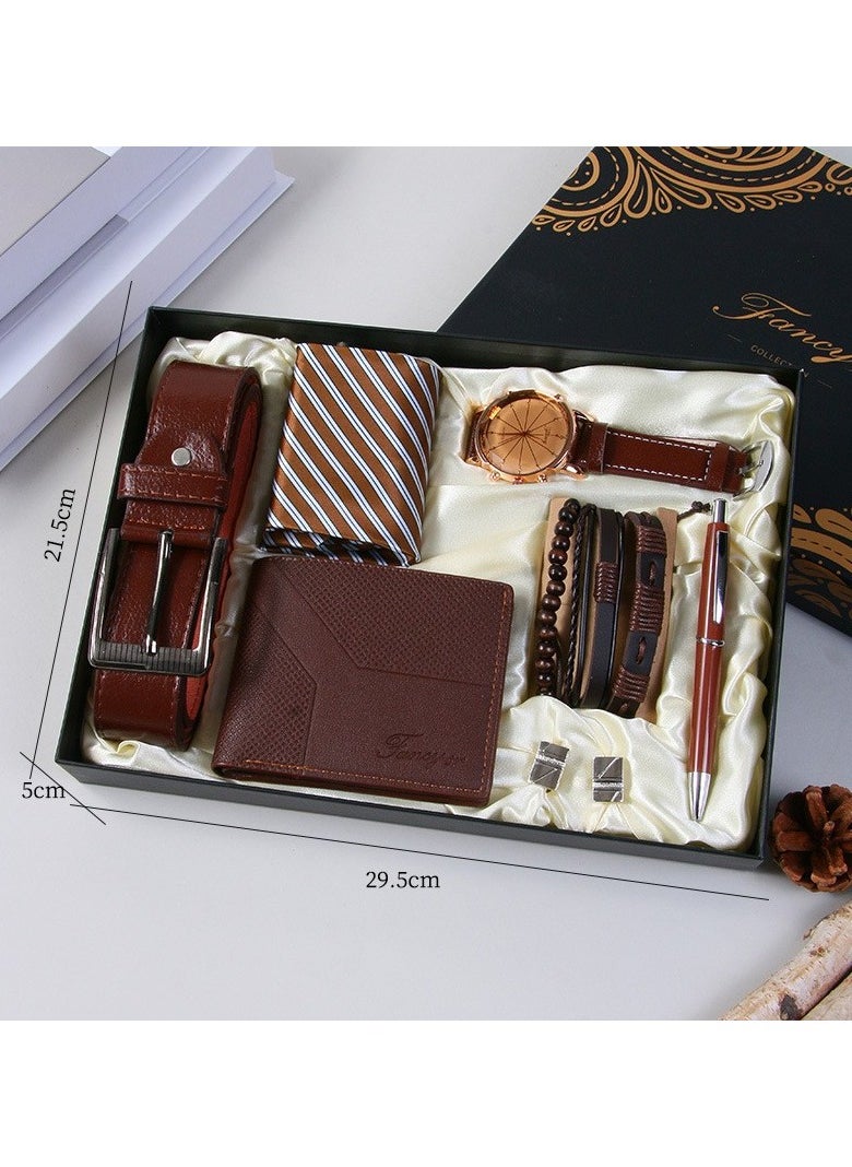Bukela Men's Watch Gift Set, Business Gift Box, Fashion Leather Strap, Father's Day Gift For Dad, Valentine's Day Gift For Husband/Boyfriend, Graduation, Birthday, Friends, Teacher, Student Gift  - Image 3