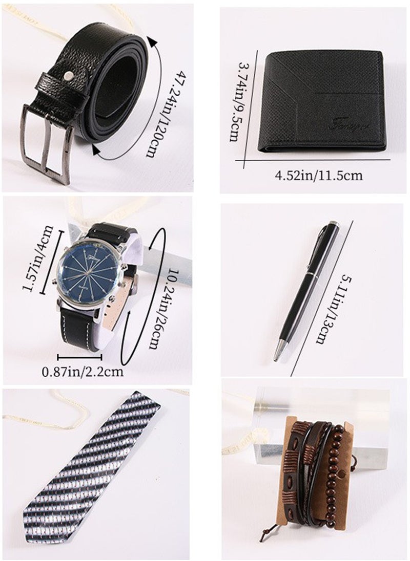 Bukela Men's Watch Gift Set, Business Gift Box, Fashion Leather Strap, Father's Day Gift For Dad, Valentine's Day Gift For Husband/Boyfriend, Graduation, Birthday, Friends, Teacher, Student Gift  - Image 4