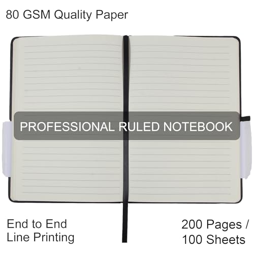 LYDTICK 20 Pack Journals for Writing College Ruled Notebooks Journal in Bulk, Hardcover Notebooks (200Pages) for Note Talking, Lined Bullet Journals for Home School Office, 5.7"x8.4", 5 Colors - Image 4