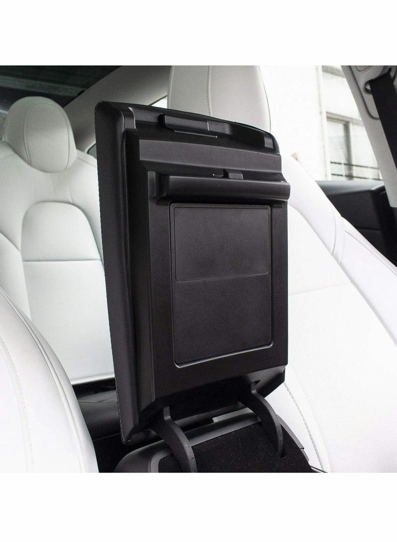 Excefore منظم وحدة التحكم المركزية من Tesla Model 3 Model Y، صندوق تخزين مخفي لمسند الذراع لملحقات Tesla Model 3 Model Y - Image 5