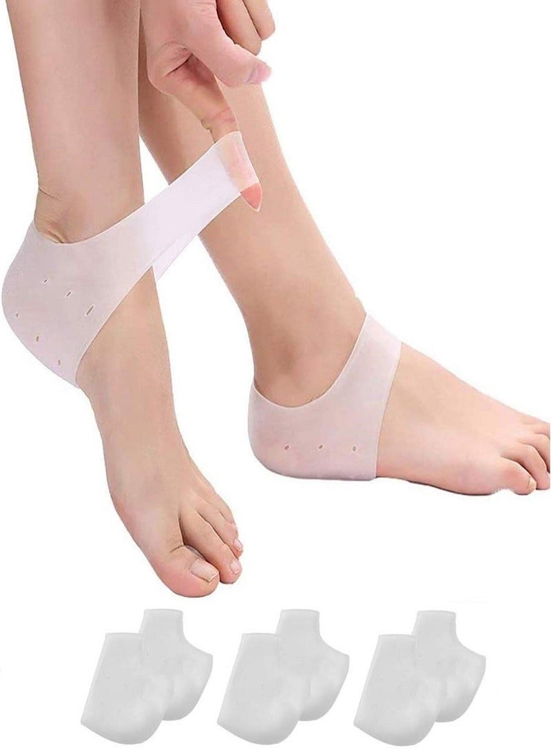 AGD 3-Pair Of Breathable Anti-Drying Gel Heel Protectors - Image 1