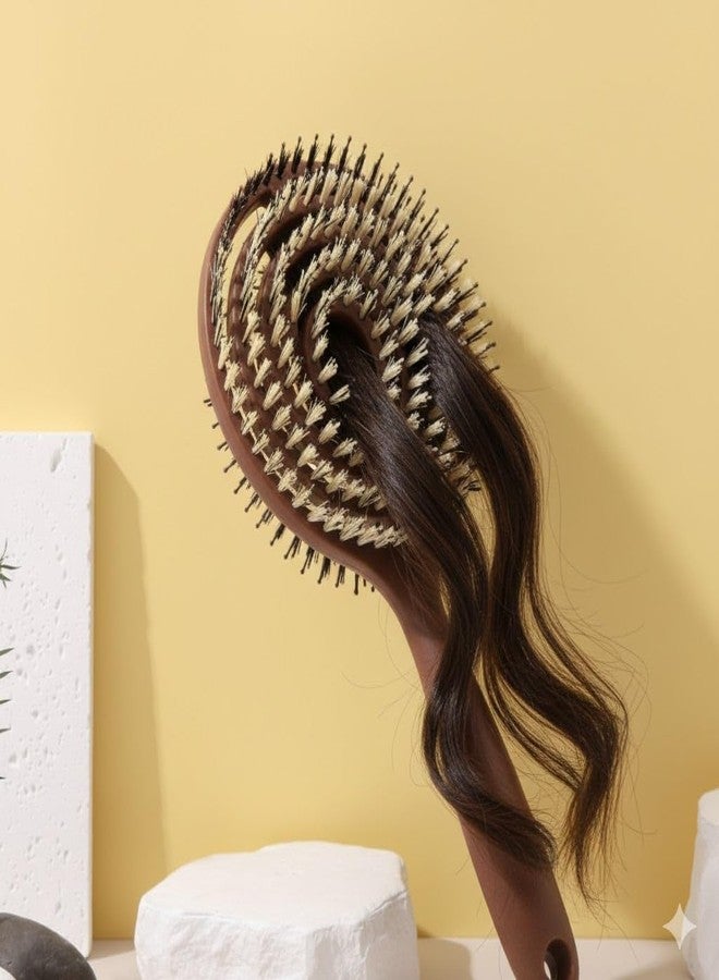 JAMBUVANTI Korean-Style Multicolor Hair Comb & 3D Detangling Brush - All Hair Types - Reduces Tangles and Hair Breakage - Smooth, Frizz-Free Styling for Men, Women - Travel-Friendly, Ergonomic Hair Brush for Wet or Dry Hair - Image 4