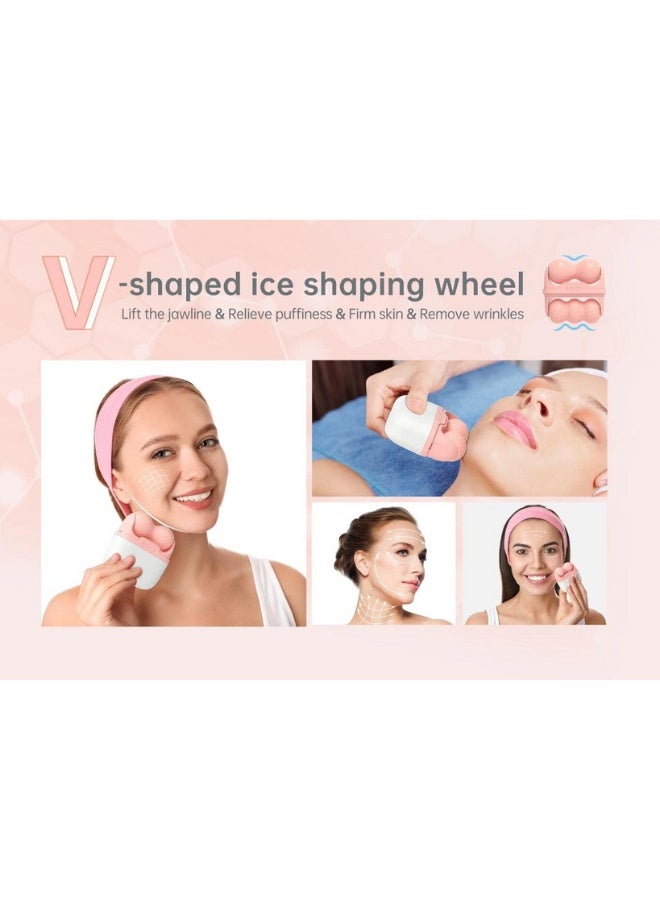 2-in-1 Ice Roller for Face Skin Care Tool Personal Skin Cooling Ice Derma Roller Therapy Tools, Cold Facial Ice Roller Massager for Eye Puffiness, Migraine, TMJ Pain Relief & Minor Injury (Multicolor) - Image 5