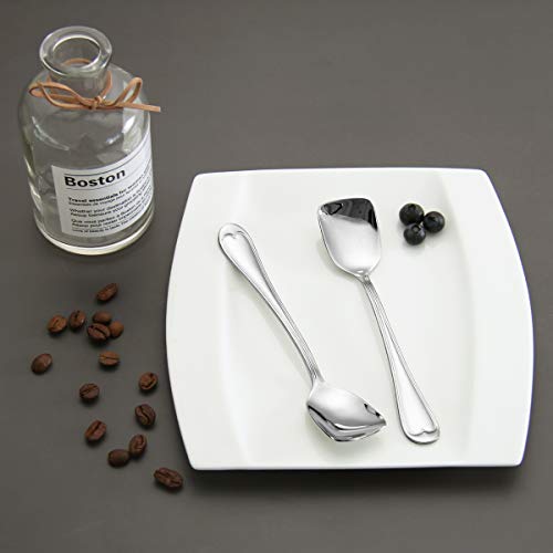 HISSF Ice Cream Spoons 18/10 Stainless Steel Dessert Spoon 4 Pcs, Shovel Spoons, 6.0 Inches, Dishwasher Safe - Image 2
