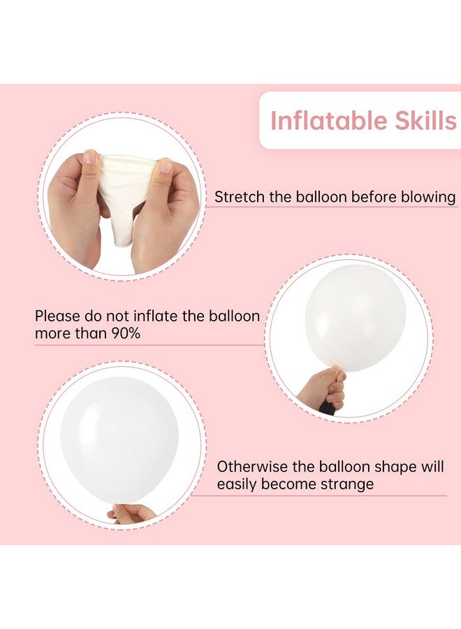 RUBFAC 87Pcs White Balloons Different Sizes 18 12 10 5 Inches For Garland Arch, Premium Party Latex Balloons For Birthday Party Wedding Anniversary Baby Shower Party Decoration - Image 3