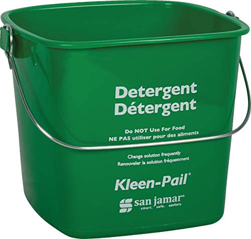 San Jamar Carlisle FoodService Products KP97GN Kleen-Pail Commercial Cleaning Bucket, 3 Quart, Green - Image 3