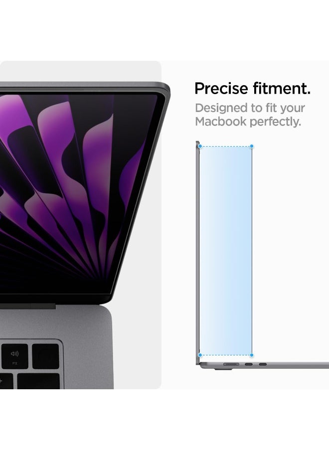 Spigen MacBook Air 15 inch Privacy Filter Screen Protector Film [SafeView] M4 (2025) / M3 (2024) / M2 (2023) [Snap on install / Removable]  - Image 4