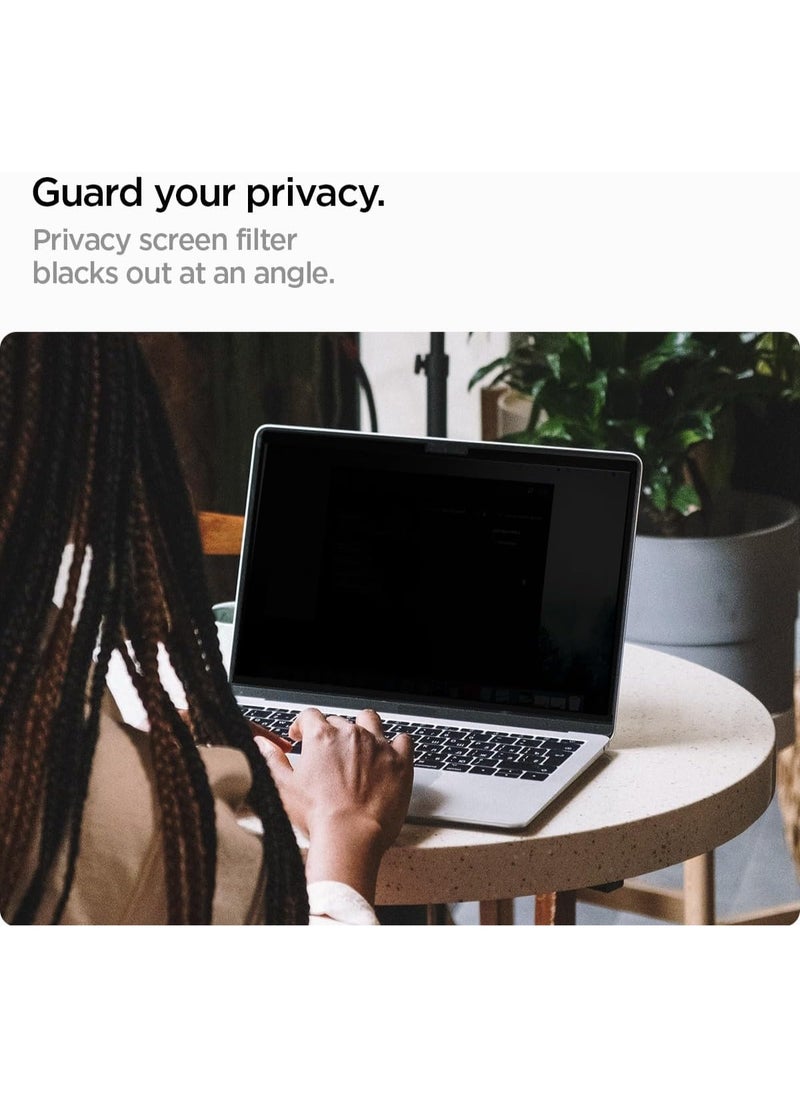 Spigen MacBook Air 15 inch Privacy Filter Screen Protector Film [SafeView] M4 (2025) / M3 (2024) / M2 (2023) [Snap on install / Removable]  - Image 3