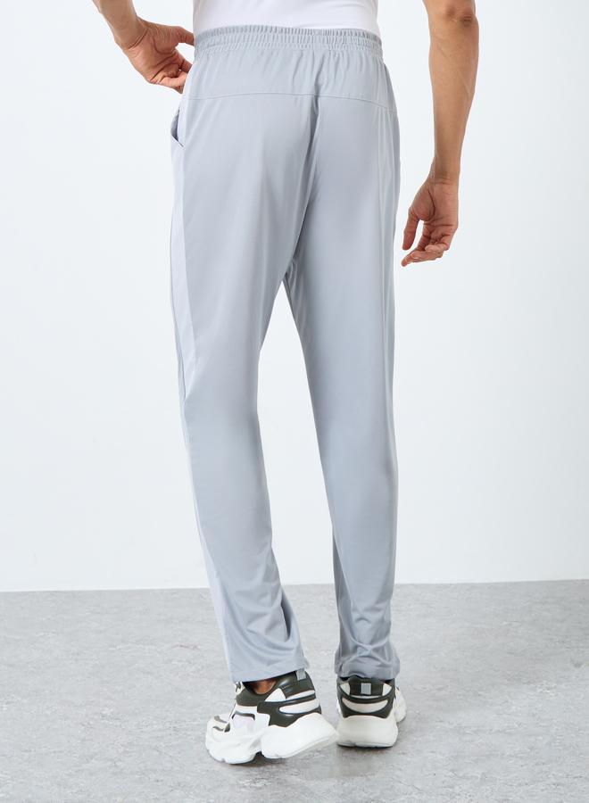 Styli 4-Way Stretch Panelled Slim Fit Training Track Pants - Image 4