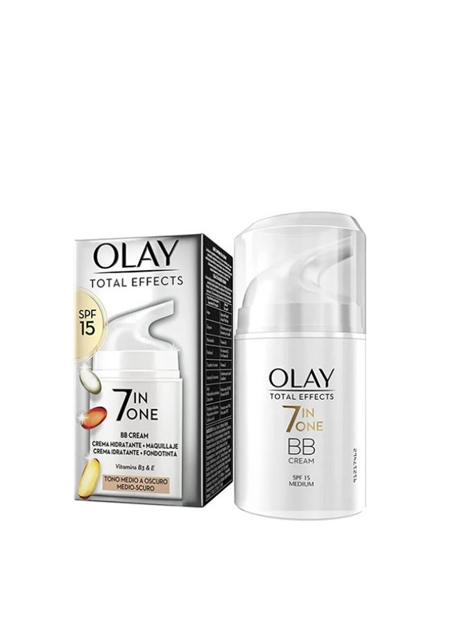 Olay Total Effects 7 in One BB Cream SPF15 Color Medium to Dark 50ml - Image 1