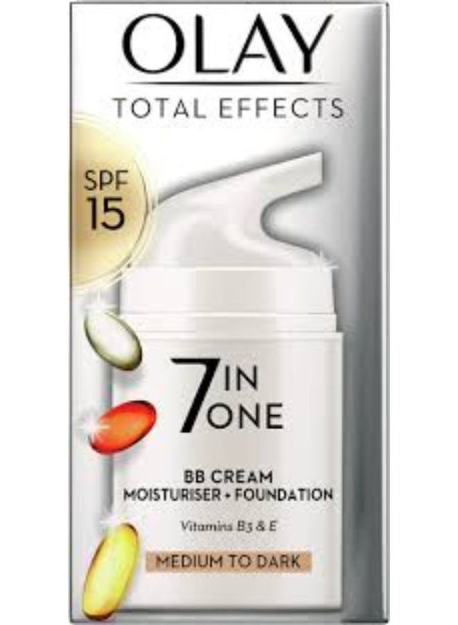 Olay Total Effects 7 in One BB Cream SPF15 Color Medium to Dark 50ml - Image 2