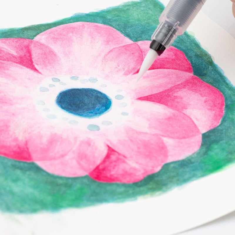 Pentel Water Brush Pen (Flat Tip/Medium) [FRH-MH] (Japan Import) - Image 5