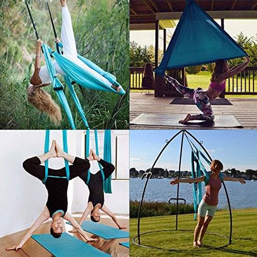 Ovyuzhen Aerial Yoga Swing Set,Ultra Strong Yoga Hammock Trapeze Extension,Antigravity Ceiling Hanging Sling Inversion Exercises - Image 5