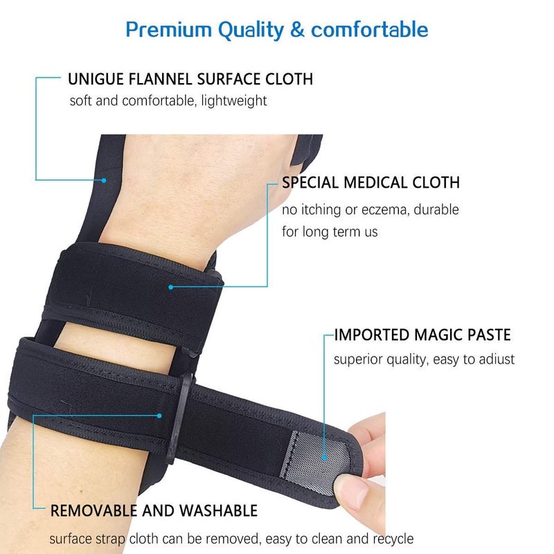OSK Soft Functional Resting Hand Splint for Flexion Contractures - Stroke Hand Brace- Corrective, Supportive Brace for Correction, Comfort & Pain Relief (Small, Right) - Image 3