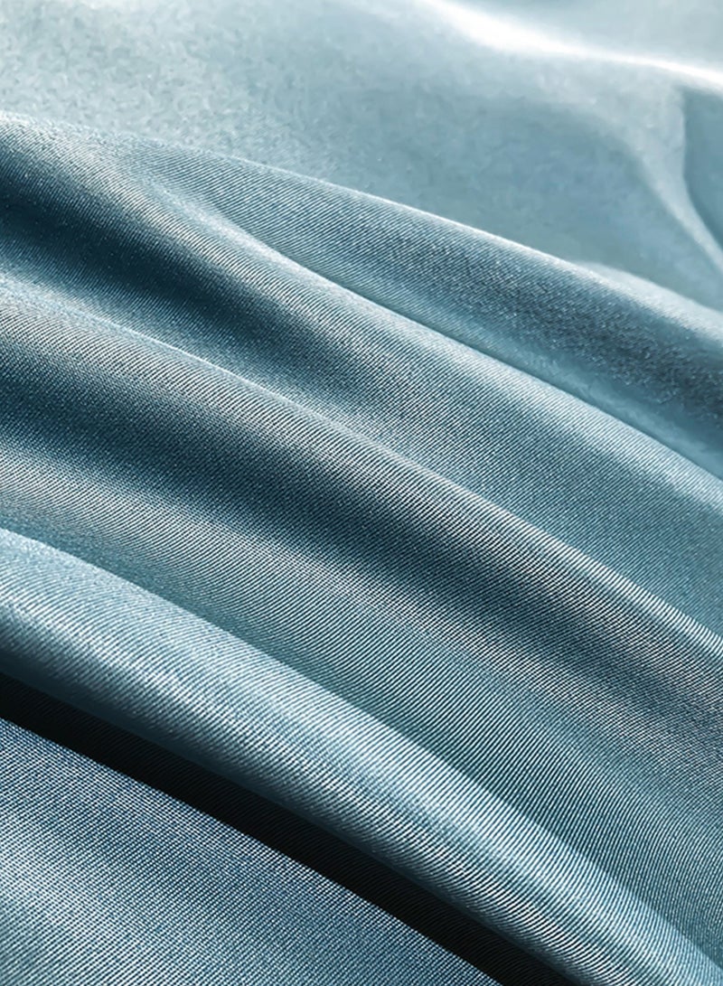 Sharpdo 4-Piece Silk Bedding Set, King Size Comforter Set, Warm in Winter and Cool in Summer Skin-Friendly Breathable Duvet Cover Set King Size - Image 3