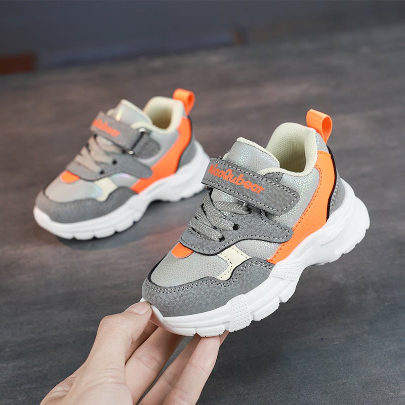 Men'S Baby Toddler Shoes 2024 Autumn Leather Soft-Soled Non-Slip Baby Shoes Girls' Casual Sneaker Shoes - Image 2