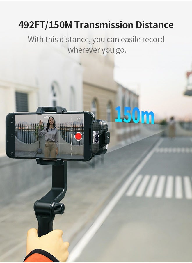 Saramonic - Saramonic Blink 500 B2+ Wireless Lavalier Microphone,4-in-1 Micro 2-Person Digital Wireless Microphone System far Cameras for iPhone Android iPhone15 Cameras Computers for Live Stream Vlog Interview - Image 1