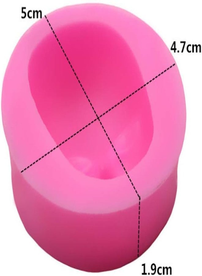 GANPUB Pink Food Grade Silicone 3D Baby Face Girl for Head Shape DIY Chocolate Mold Fondant Cake Knives Face Molds for Polymer Clay - Image 2