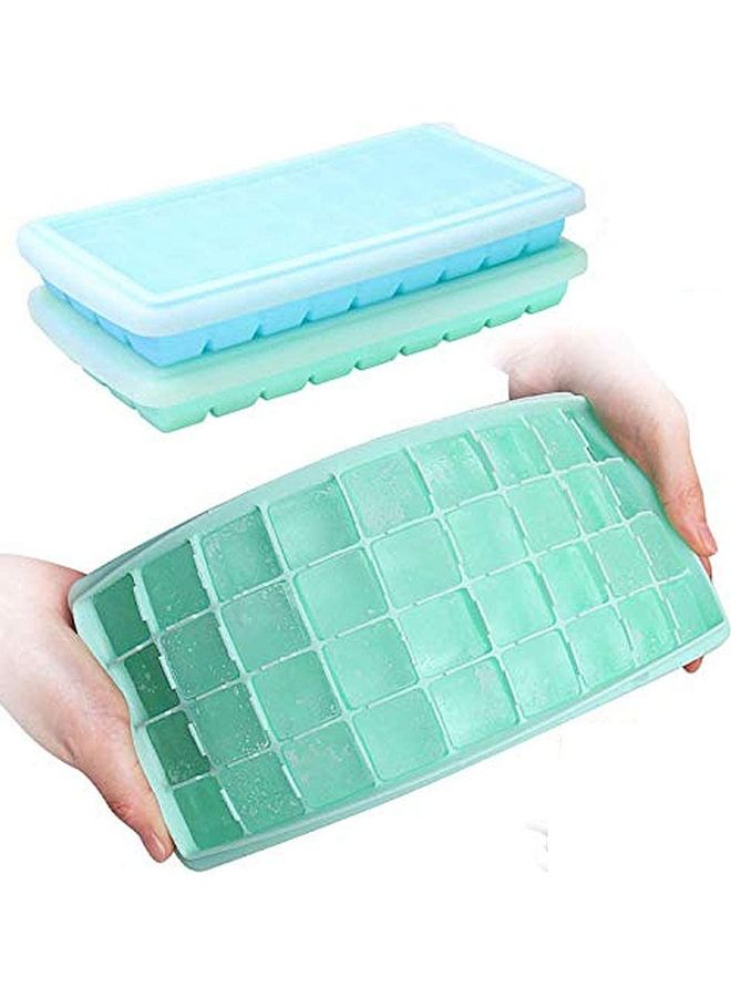 NIBEMINENT Ice Cube Trays With Lid B140 Multicolour - Image 1