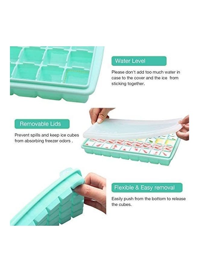 NIBEMINENT Ice Cube Trays With Lid B140 Multicolour - Image 3