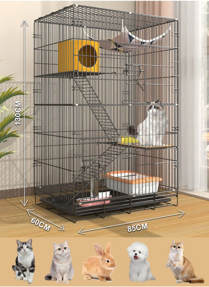Kidle Cat Cage Extra Large Free Space Cat Cage Villa Triple Household Cat House Cat House Cat Cabinet Cat Nest Cat Climbing Shelf  - Image 2