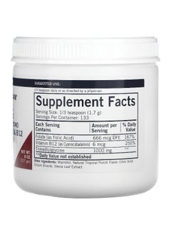 Kirkman Labs Kirkman Labs, TMG (Trimethylglycine) with Folic Acid & B12 Powder, 8 oz (227 g)  - Image 2