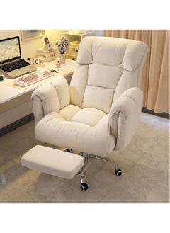 Generic Lazy Home Comfortable Sofa Chair Study Office Chair Back Can Lie Live Video Gaming Swivel Chair  - Image 1