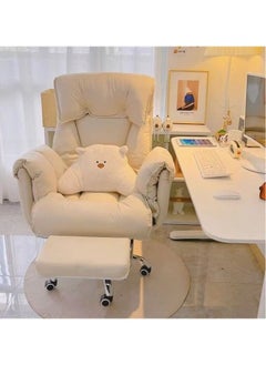 Generic Lazy Home Comfortable Sofa Chair Study Office Chair Back Can Lie Live Video Gaming Swivel Chair  - Image 3