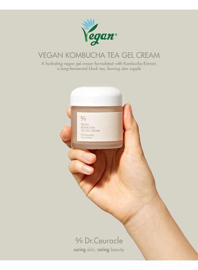 كريم الوجه النباتي كومبوتشا جل الشاي - Image 2