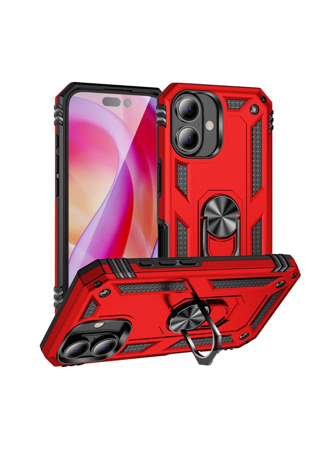 اس-توب جراب لهاتف iPhone 16 مقاوم للصدمات مصنوع من مادة TPU الهجينة مع حامل - Image 1