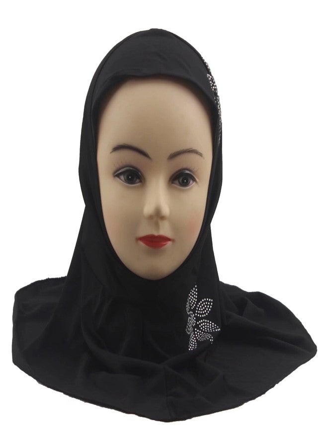Modest Beauty حجاب إسلامي مزين بأحجار الراين والزهور - Image 2