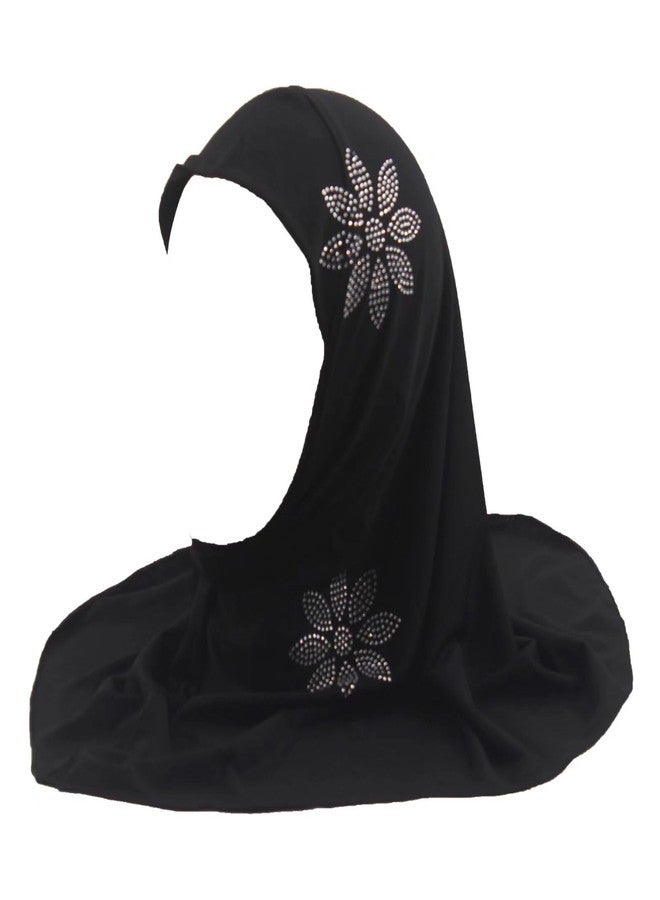 Modest Beauty حجاب إسلامي مزين بأحجار الراين والزهور - Image 1